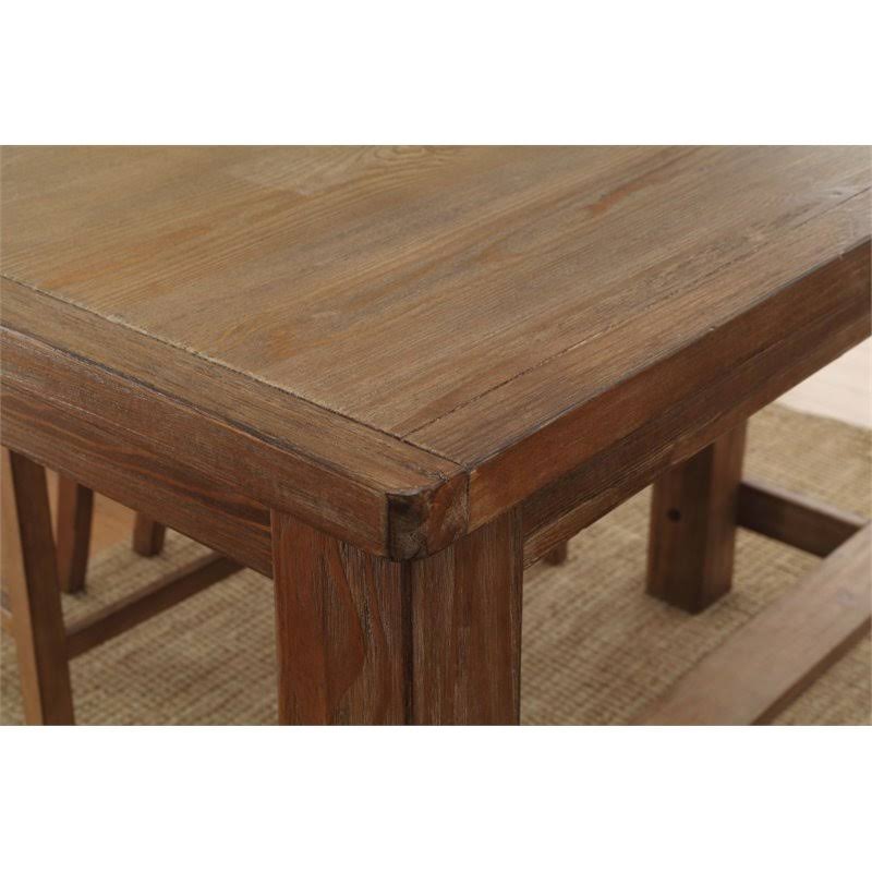 Set of 3 Pub Table and Pub Chairs in Natural Tone D20606