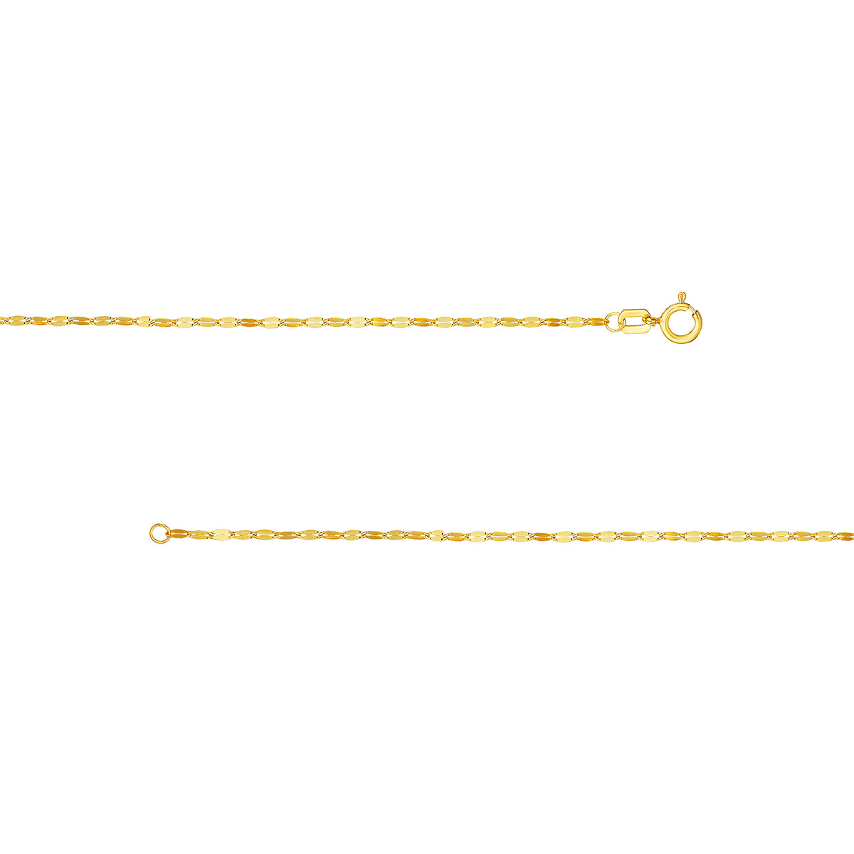 14K Yellow Gold 16" 1.45mm Chain Necklace R5565