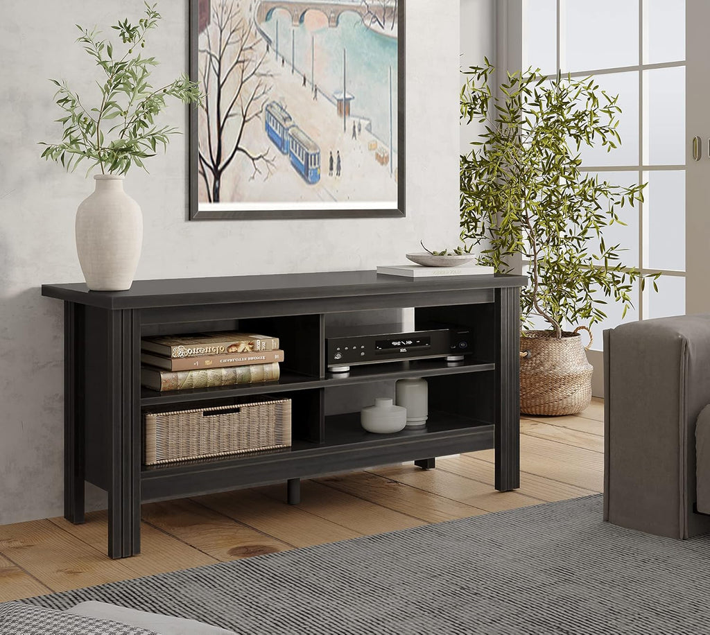Black 70'' Electric Fireplace TV Stand with Storage Y636024