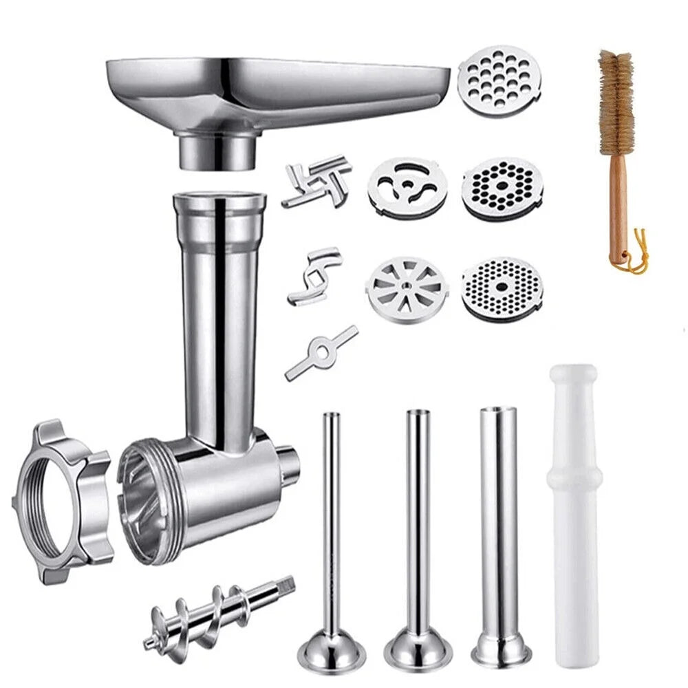 Metal Food Grinder Attachment for KitchenAid Stand Mixers with Sausage Stuffer Tubes S710986