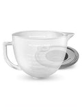 Frosted Glass Bowl with Lid, 5-Quart U6975