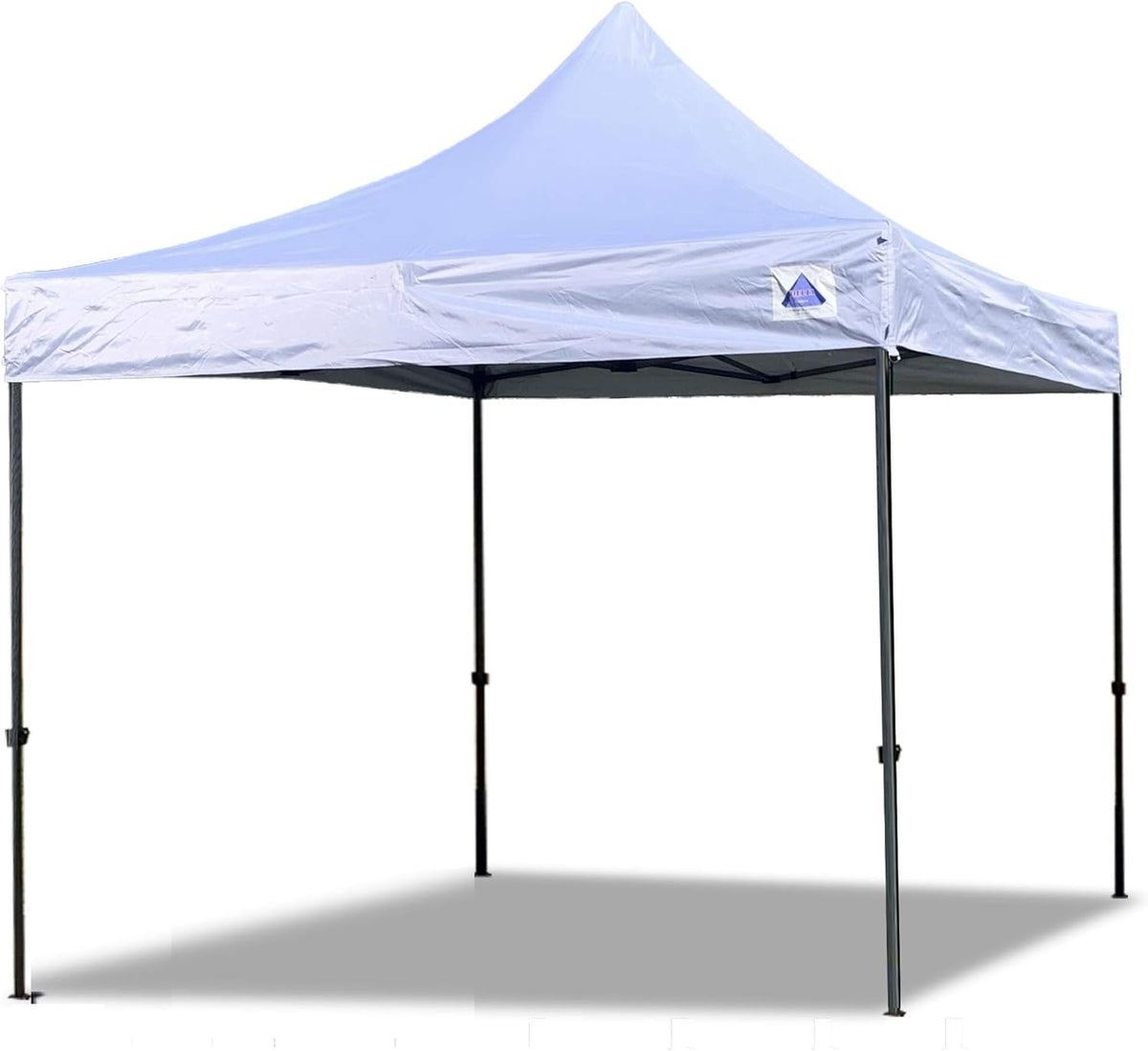 10'x10' White Pop Up Canopy Tent with Wheel Bag and 4 Sand Bags X1777
