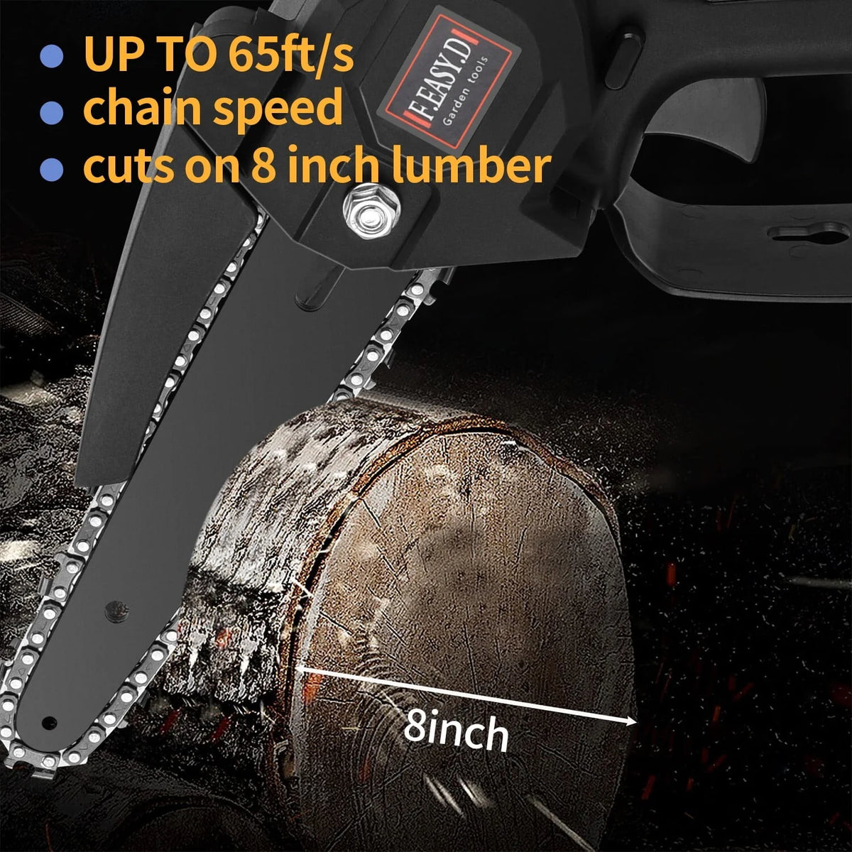 2-in-1 Cordless Pole Saw and Mini Chainsaw with 2 Batteries Z265311