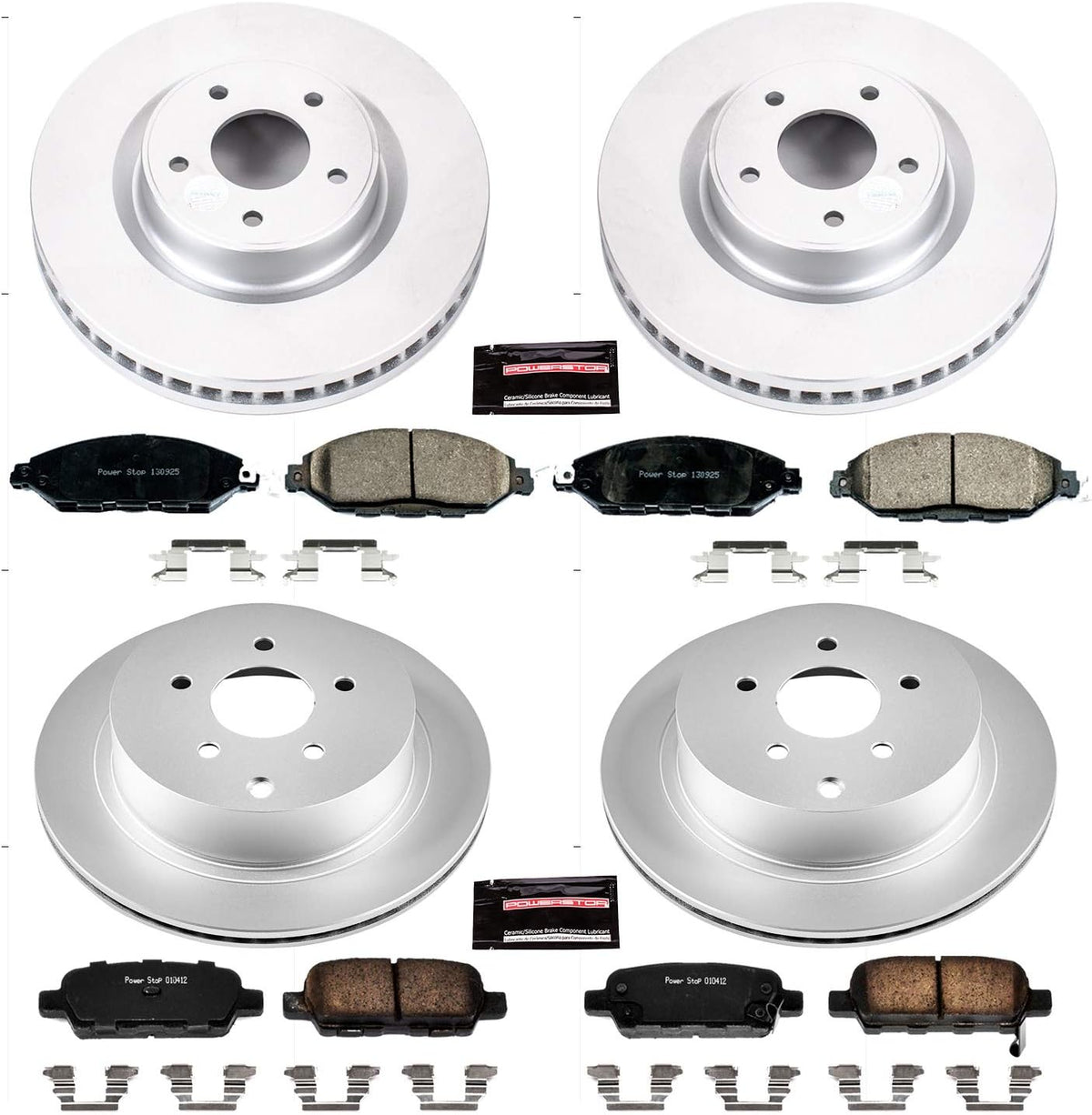 Front and Rear Z17 Coated Brake Kit S641308