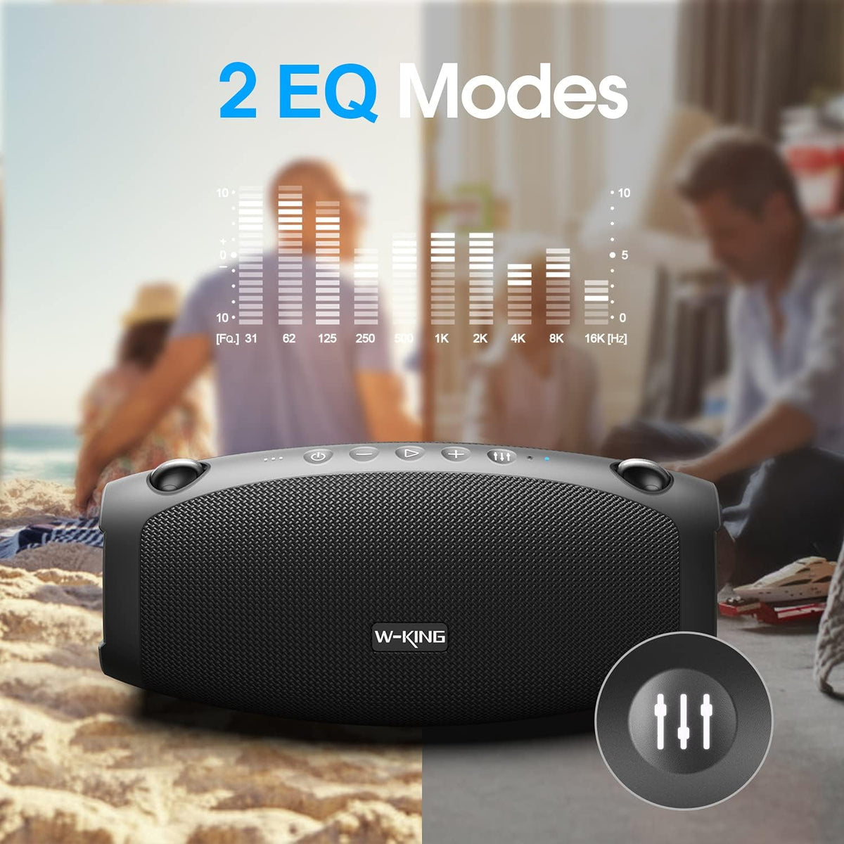 Bluetooth Speaker with Power Bank, IPX6 Waterproof, Bluetooth 5.0 J1866