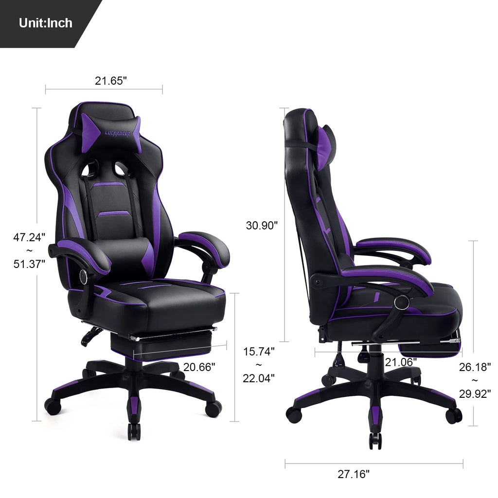Purple Ergonomic Swivel Gaming Chair G527