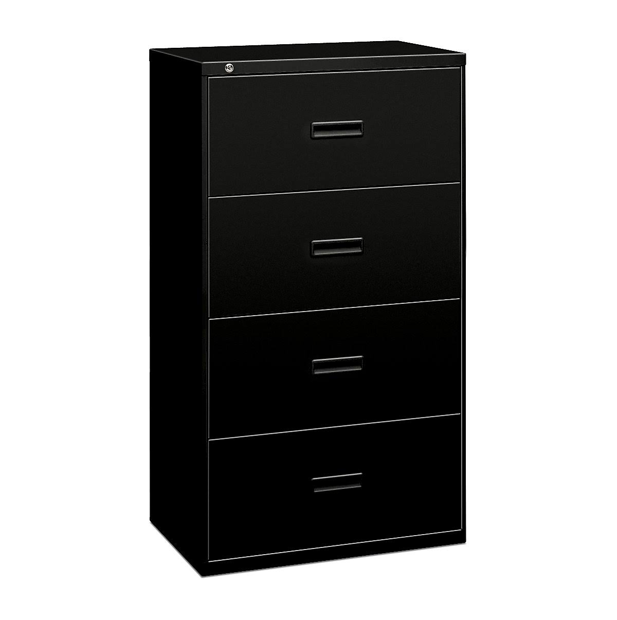 Black Four-Drawer Lateral File E403