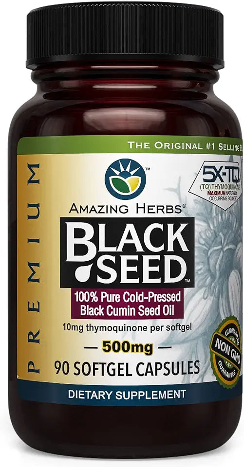 Black Seed Oil 500mg 90 Softgels S48115