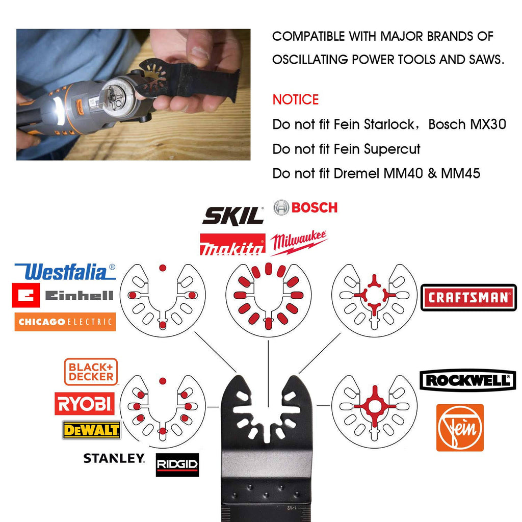 50 Wood Oscillating Multi Tool Saw Blades P700577