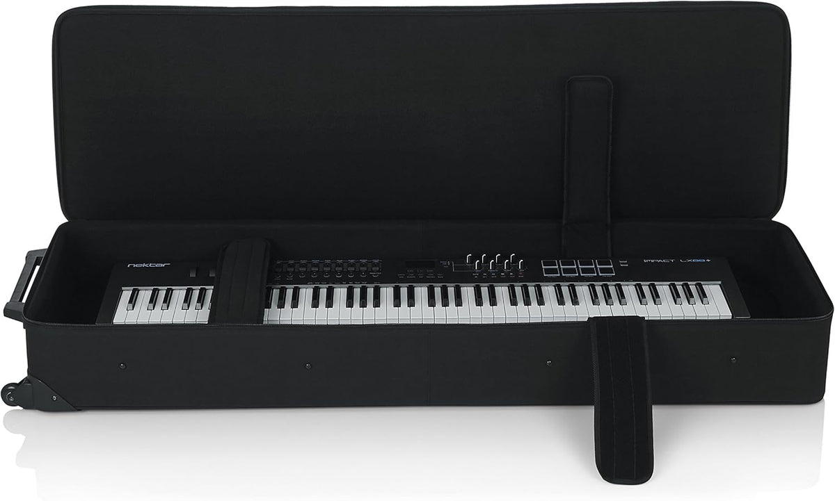 Lightweight Rolling Keyboard Case for 88 Note Keyboards and Electric Pianos L826