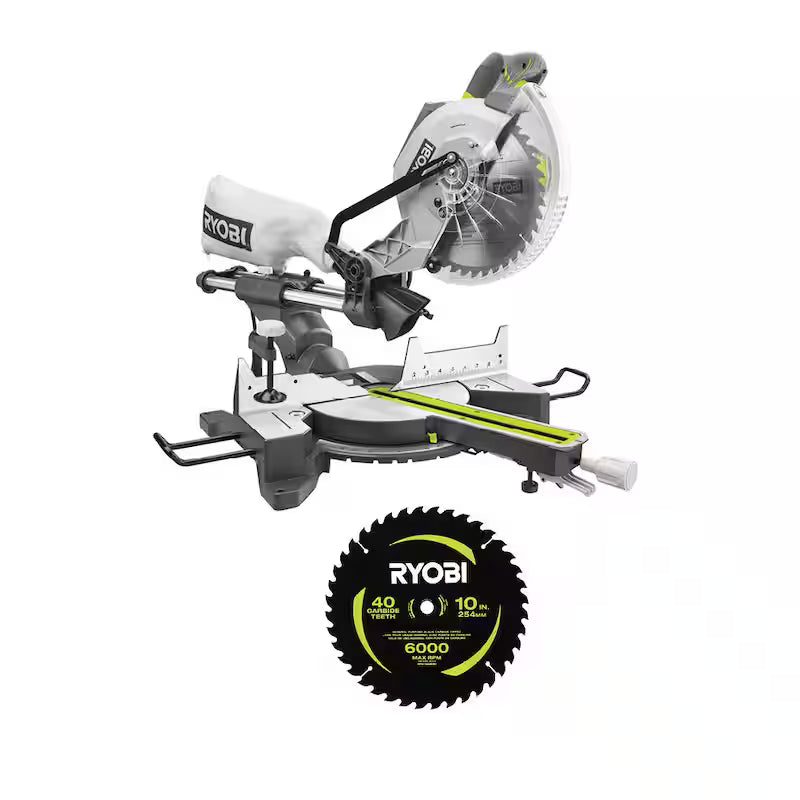 10 in. Corded Sliding Compound Miter Saw with Blade H6384