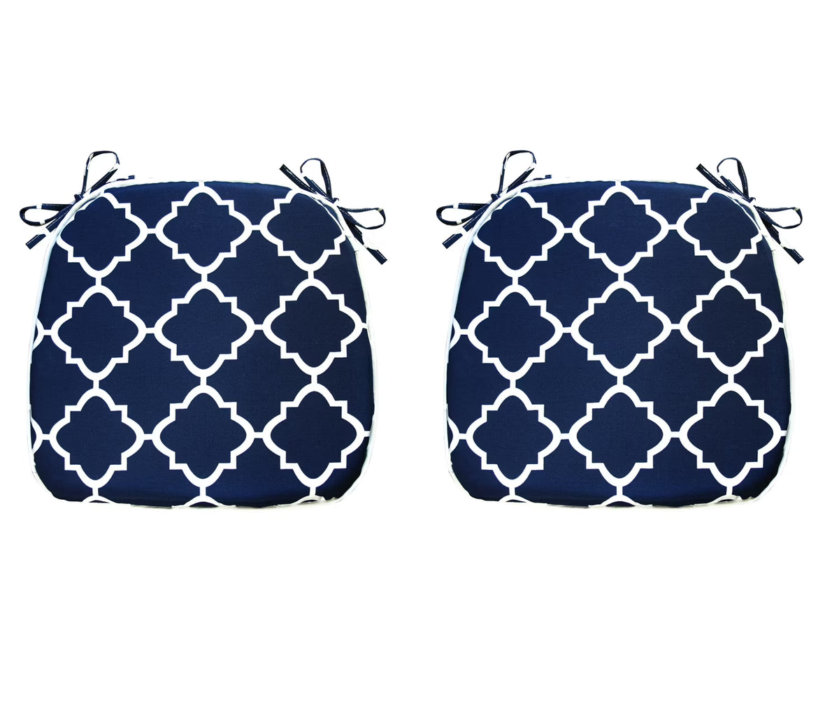 Blue Geometric Outdoor Seat Pads, Pack of 2 B81489