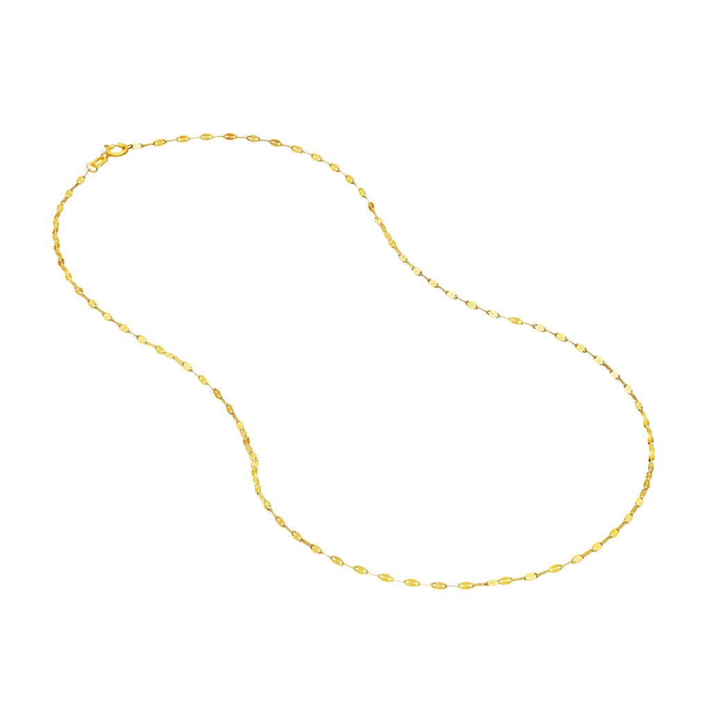 14K Yellow Gold 16" 1.45mm Chain Necklace R5565