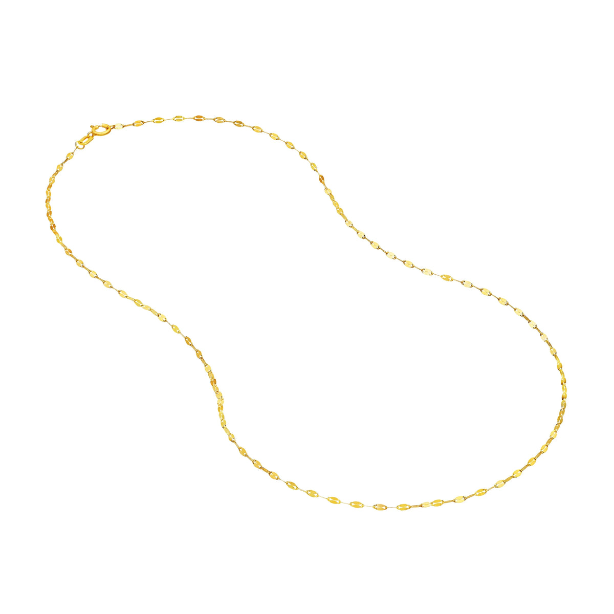 14K Yellow Gold 16" 1.45mm Chain Necklace R5565