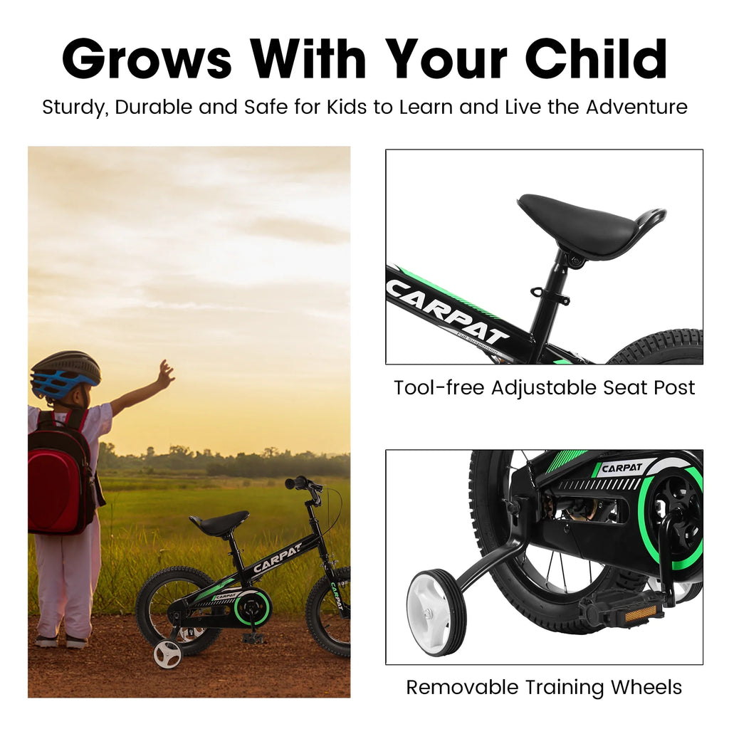 14 Inch Boys Bike with Training Wheels Y5814