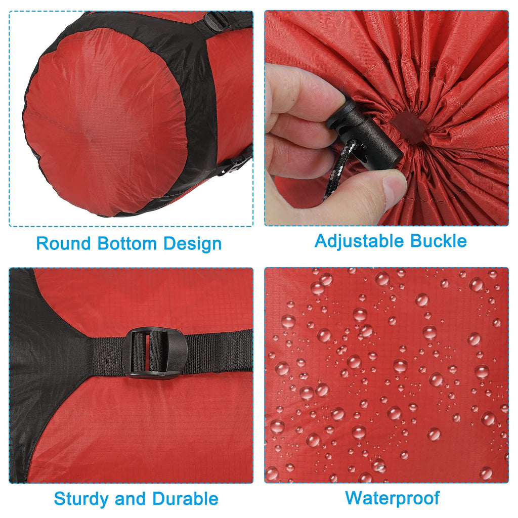 Red 25L Waterproof Compression Stuff Sack Q801