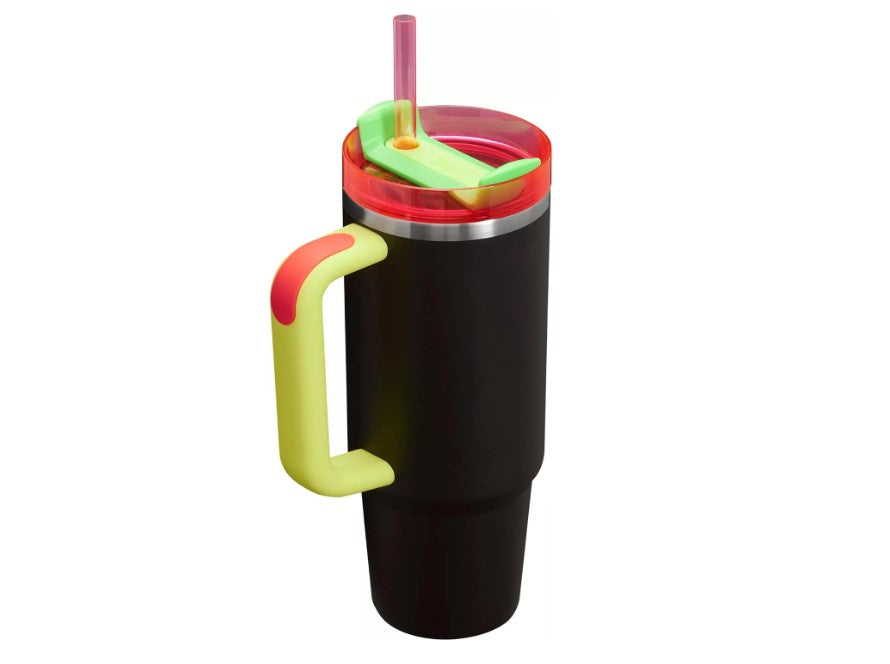 Black Neon Stainless Steel Tumbler 40oz R948