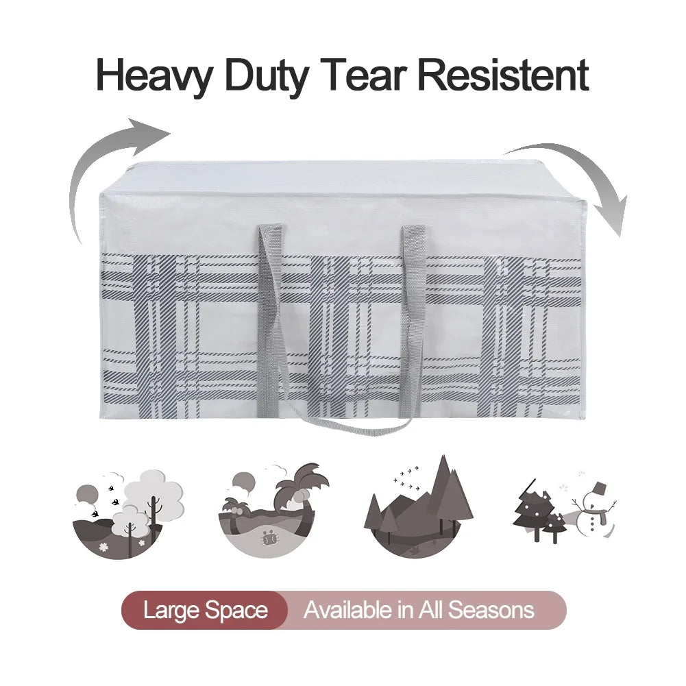 Extra Large Heavy Duty Moving Bags with Zipper and Strong Handles 8PACKS U601212