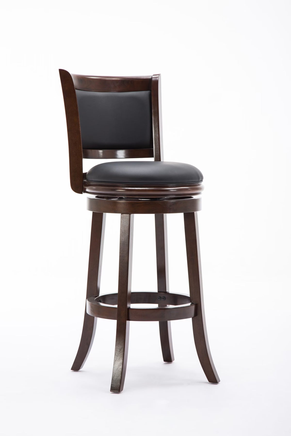 Cappuccino Swivel Wood Kitchen Bar Stool L845439