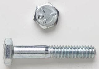 3/8-24 x 2-1/2 Hex Bolt Grade 5 Zinc Y342