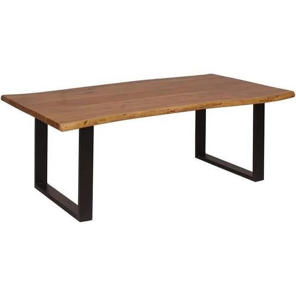 Solid Wood & Iron Coffee Table J40793