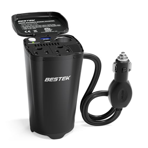 200W Power Inverter, 12V DC to 110V AC Car Plug Adapter Outlet Converter R60145