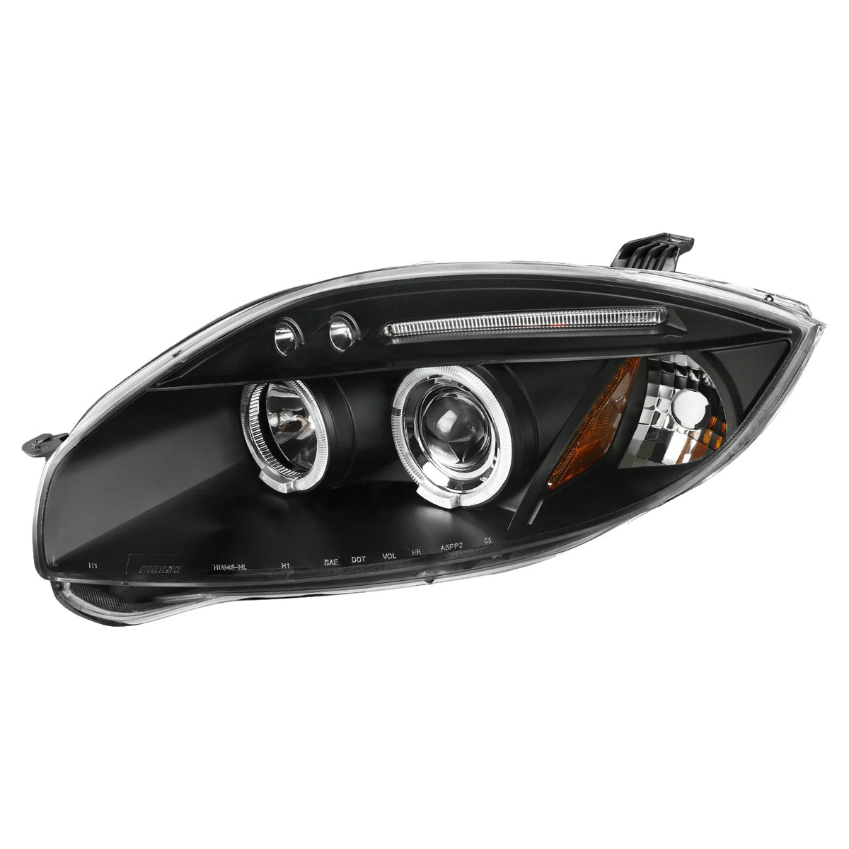 Halo Chrome Projector Headlights LED Fog Lights Left + Right Pair Y83054