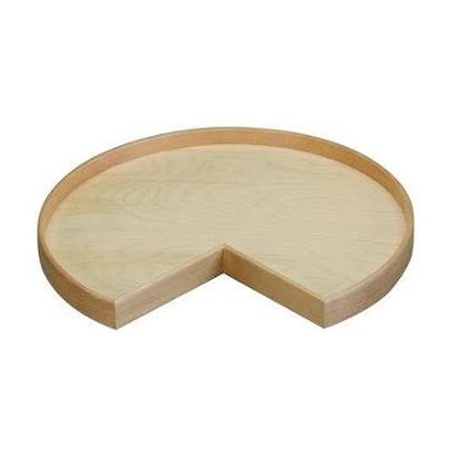 32x22 Natural Wood Kidney Lazy Susan Shelf G652