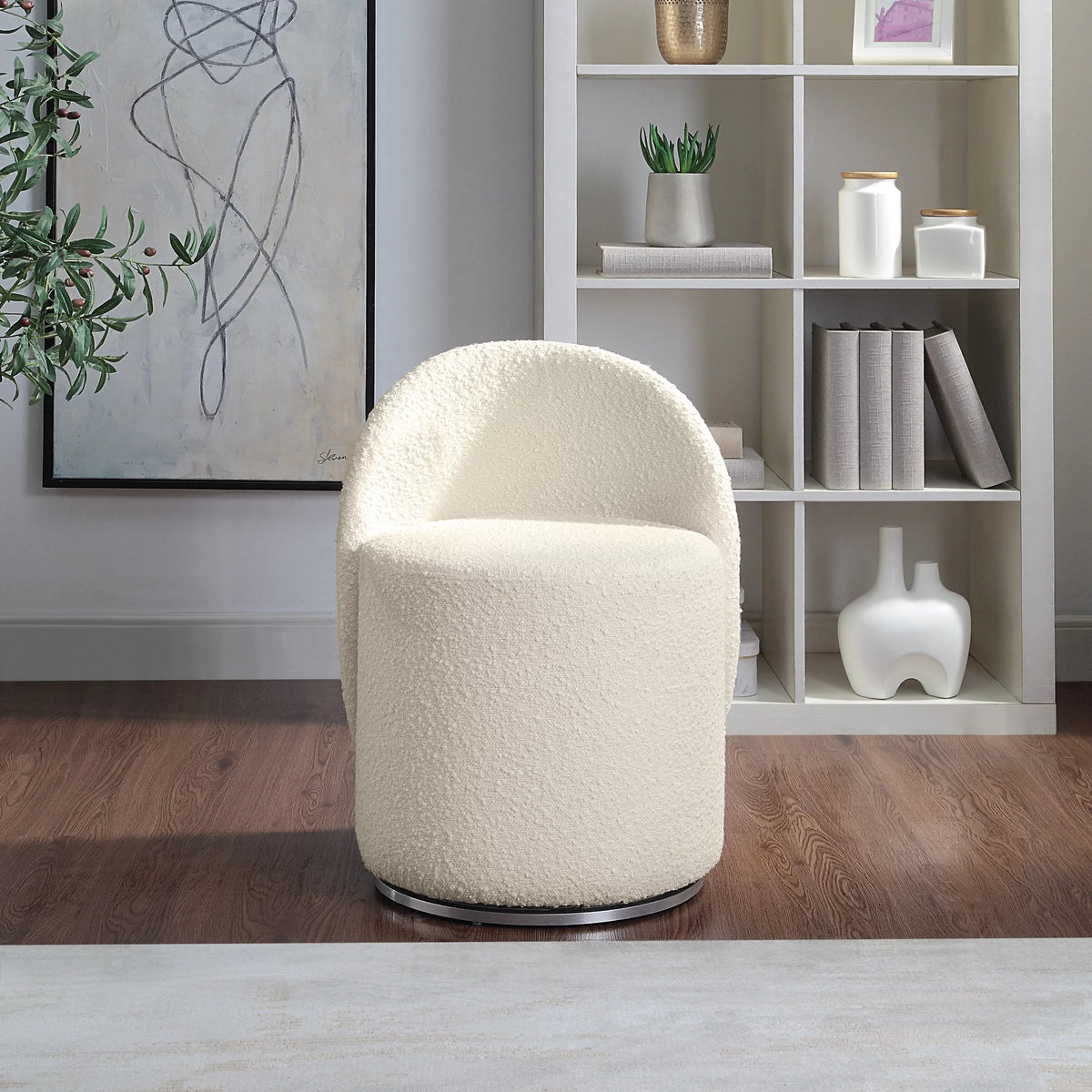 Fabric Swivel Vanity Chair Y6145