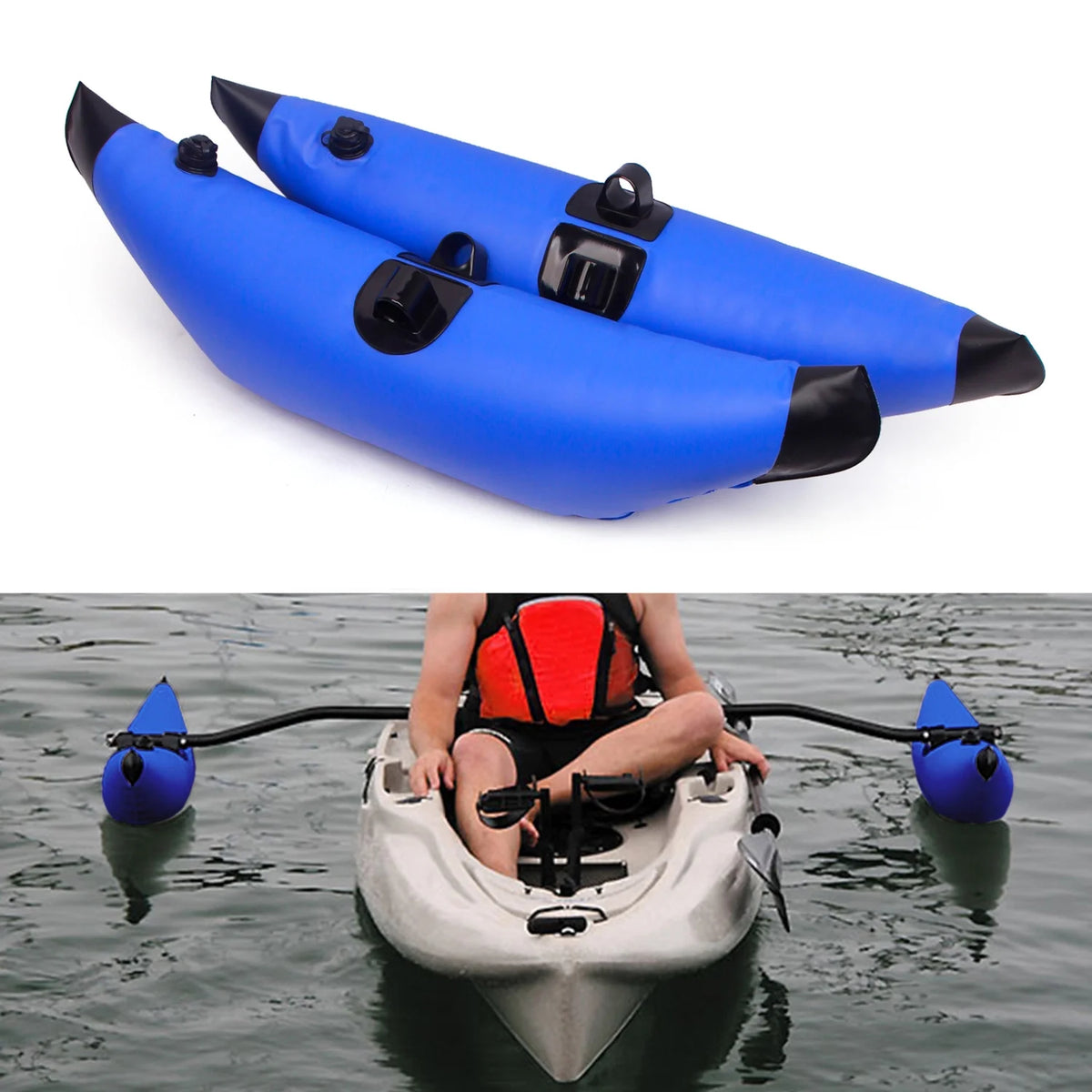 2pcs PVC Inflatable Outrigger Float Stabilizer M70952
