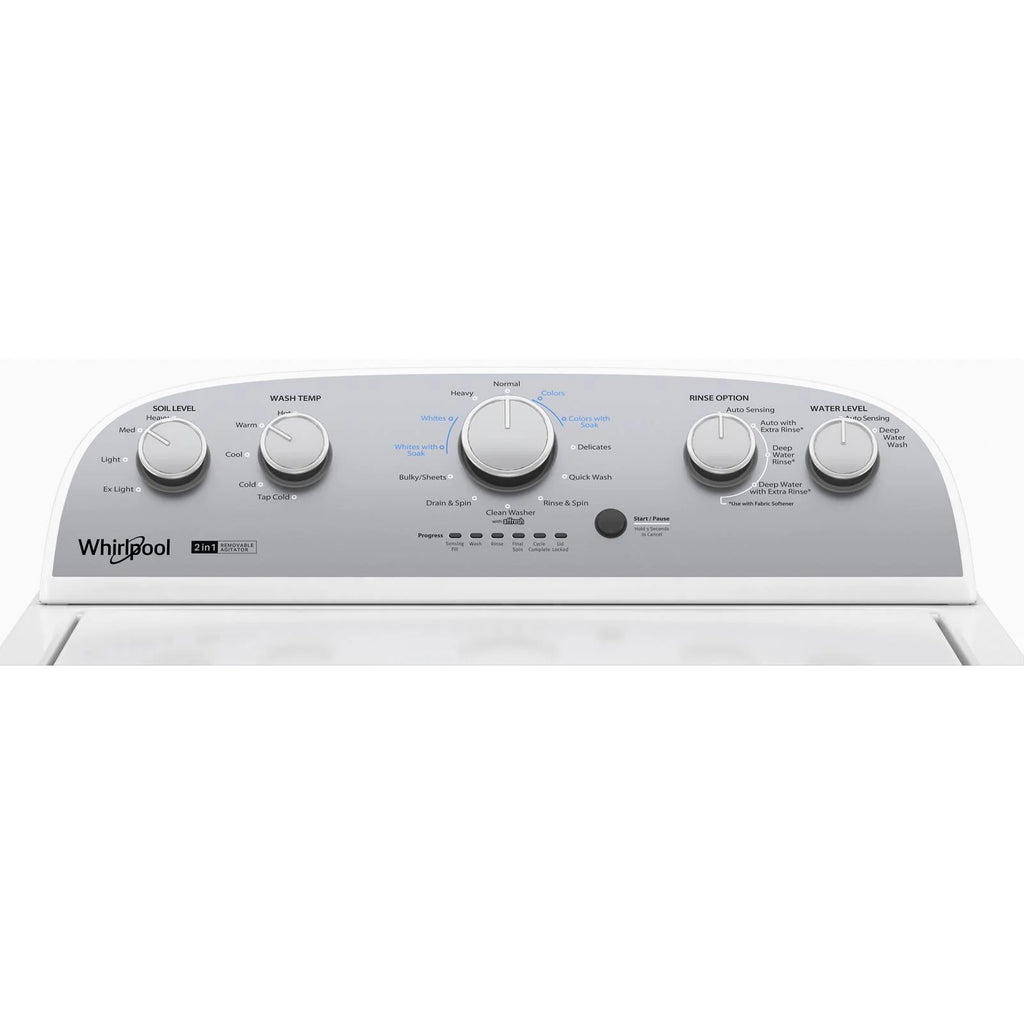 3.8 Cu Ft Top Load Washer with Removable Agitator F6370