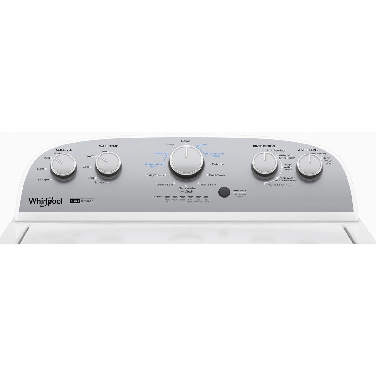3.8 Cu Ft Top Load Washer with Removable Agitator F6370