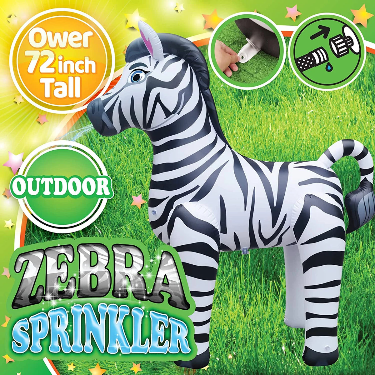 Inflatable Sprinkler Kids Zebra Toys C60487