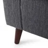 Charcoal Fabric 3 Seater Sofa with Accent Pillows V230317