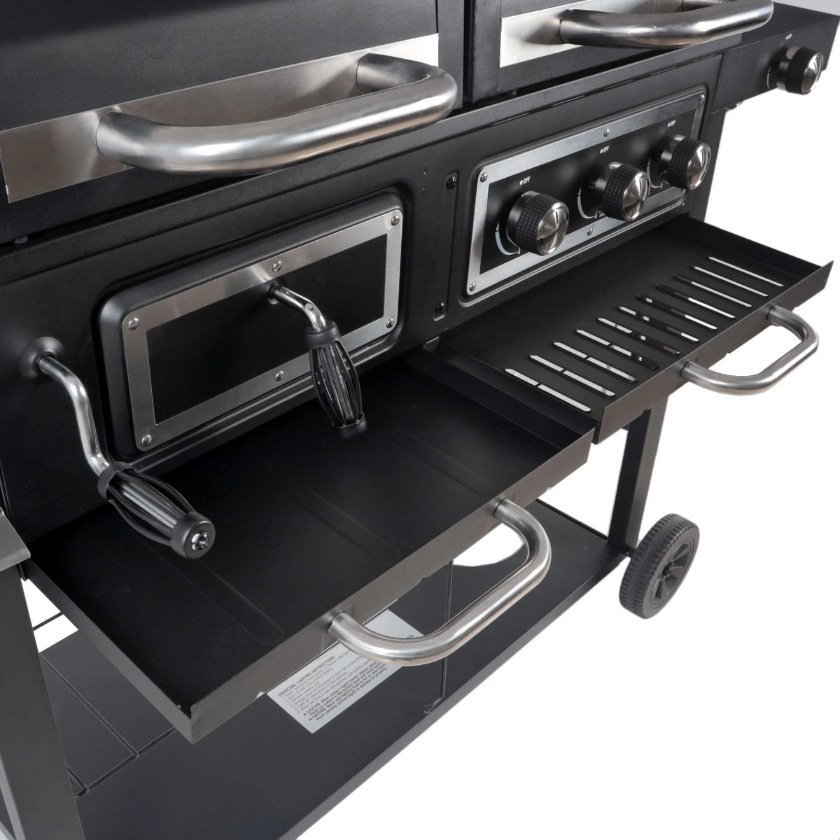 Dual Fuel Gas & Charcoal Combo Grill N3217