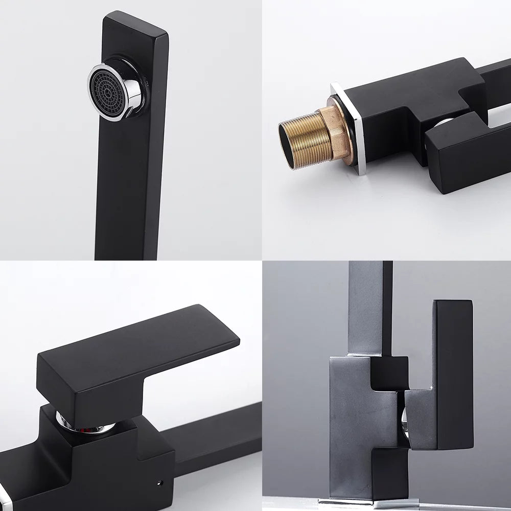 Black Chrome Kitchen Mixer Tap M39587