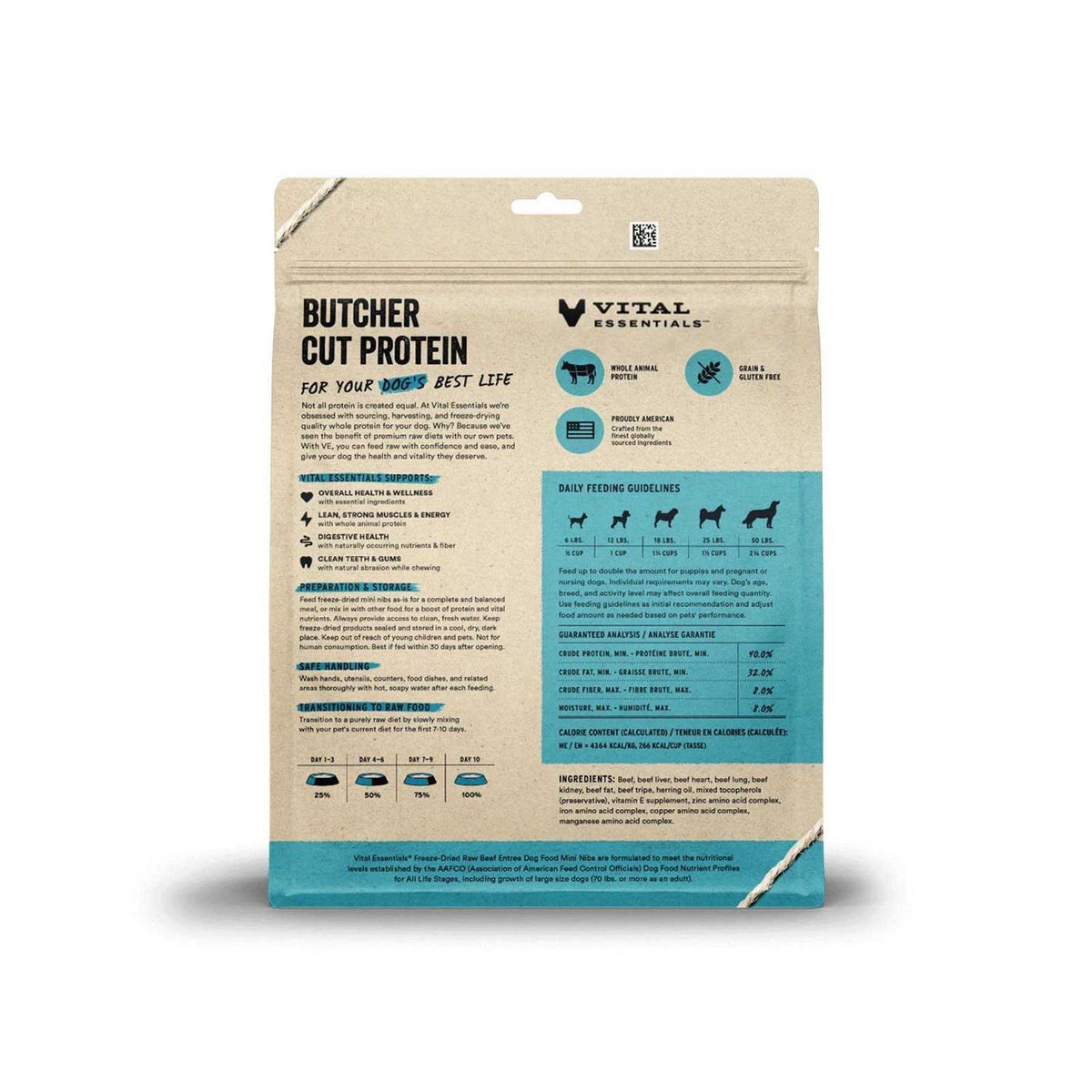 Freeze-Dried Raw Beef Dog Food E941670