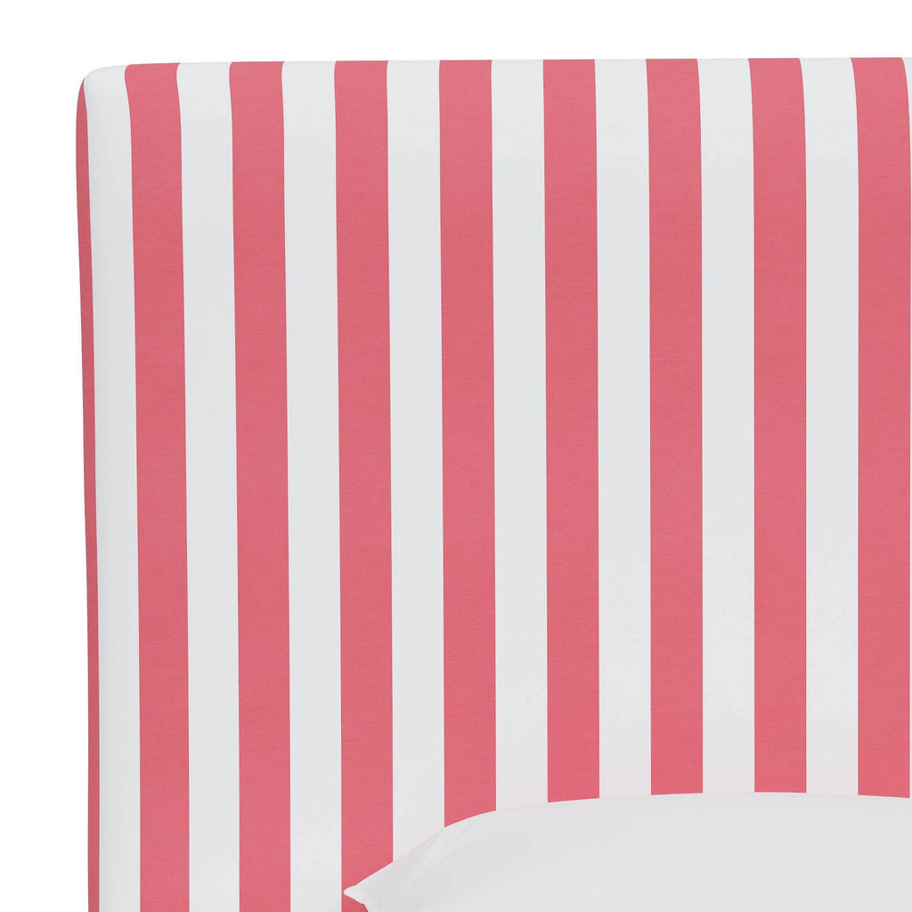 Twin Kids' Headboard Canopy Striped Bubblegum Y235562