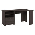 Heather Gray Engineered Wood Corner Desk R765232