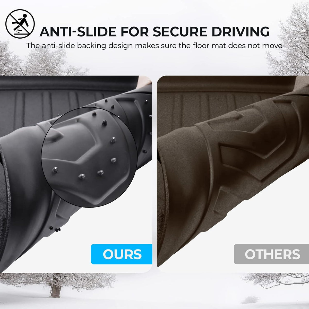 Black TPE Rubber Floor Mats G602356