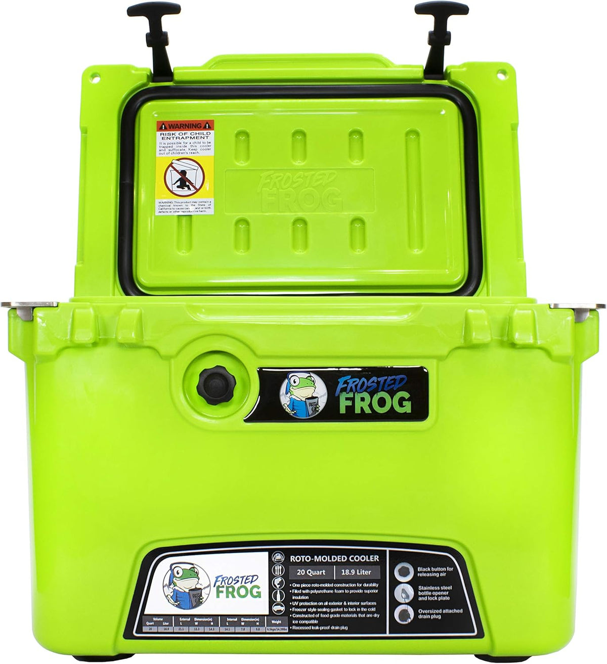 Green 20 Quart Ice Chest Cooler G180547