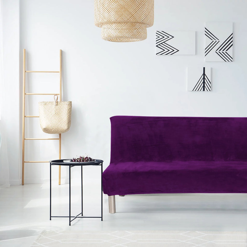 Stretch Futon Cover Armless Sofa Bed Cover Q596