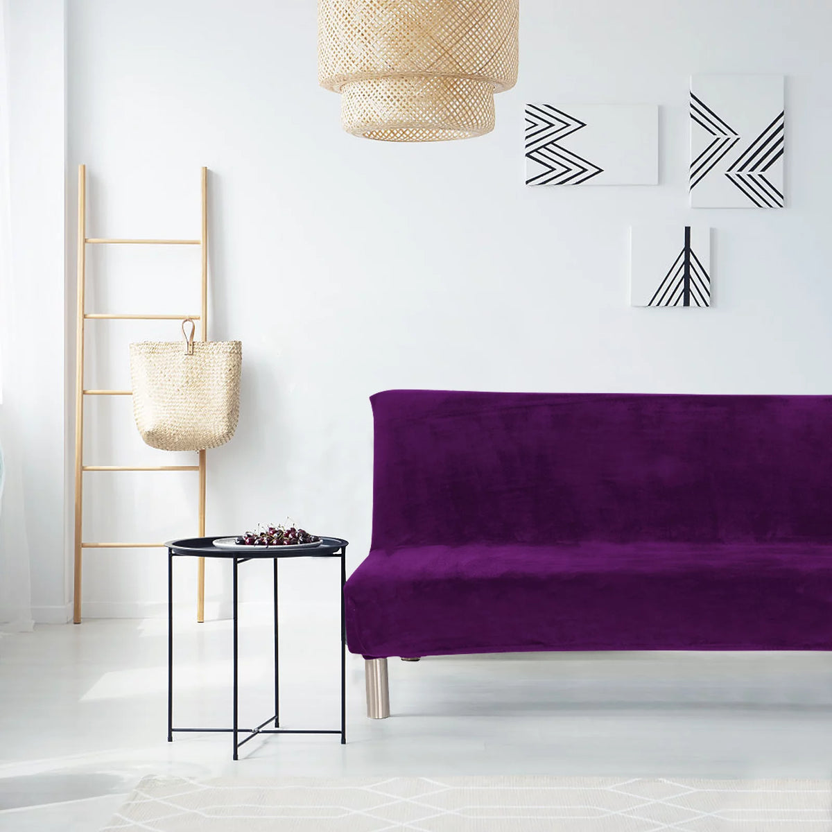 Stretch Futon Cover Armless Sofa Bed Cover Q596