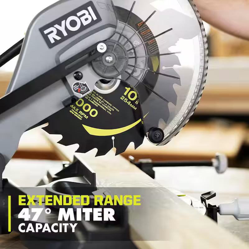 10 in. Corded Sliding Compound Miter Saw with Blade H6384