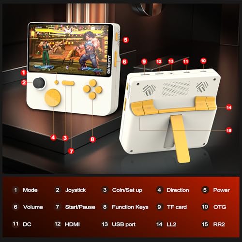 Black Handheld Retro Game Console with 64G 15000+ Games E688
