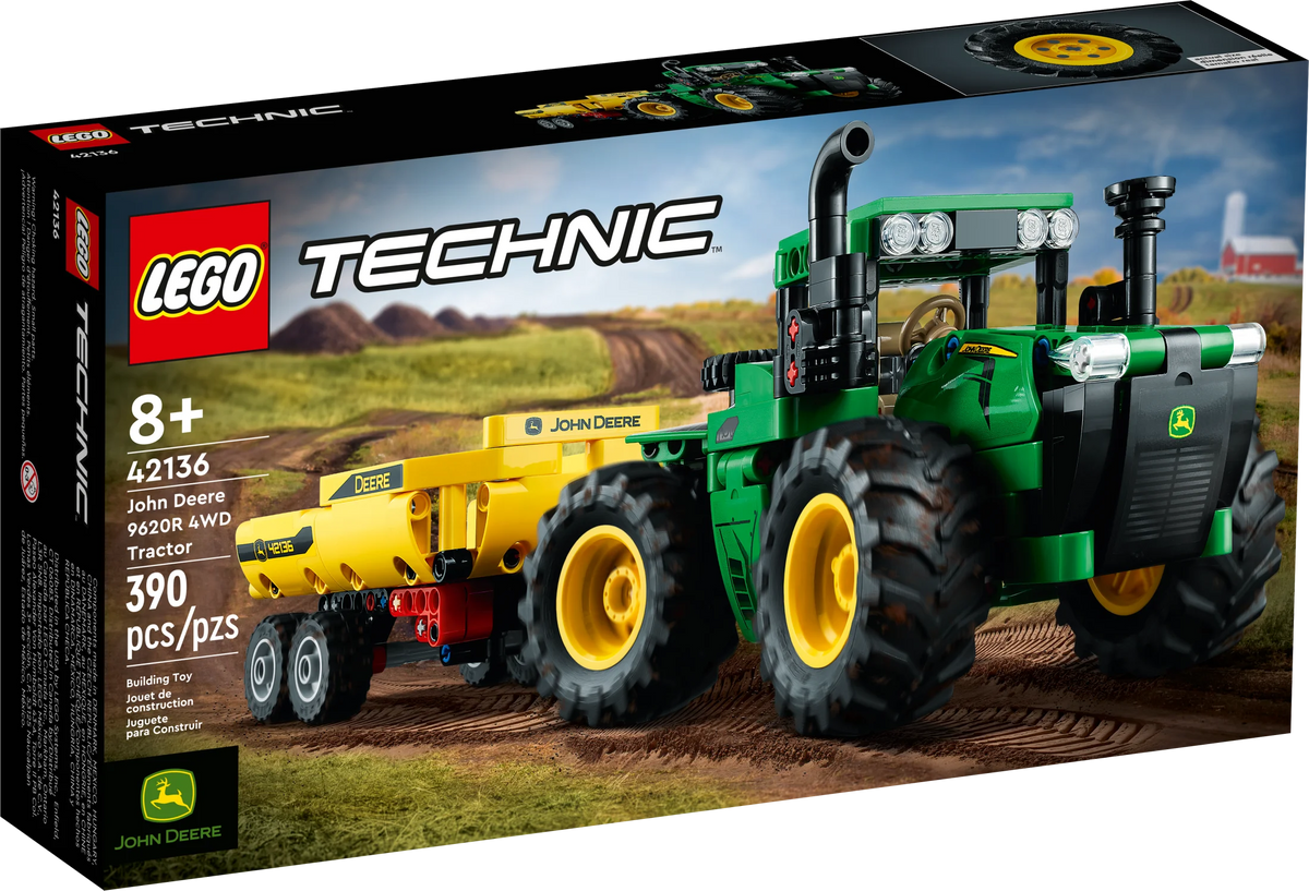 4WD Tractor Toy with Trailer Building Toy Q4901