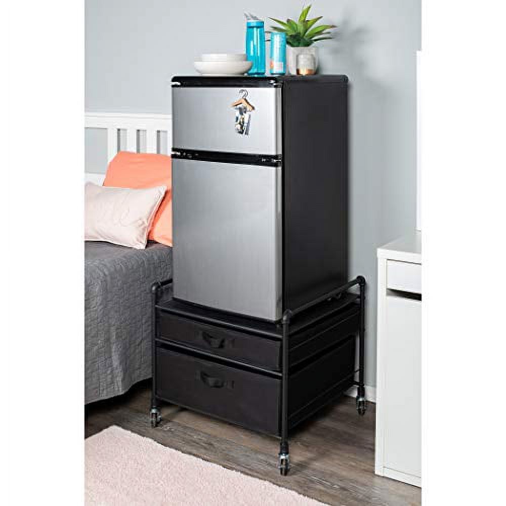Black Pipe Frame Drawer Organization Stand B27247
