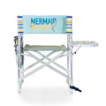 Sky Blue Sports Chair with Multi Stripe Pattern N847