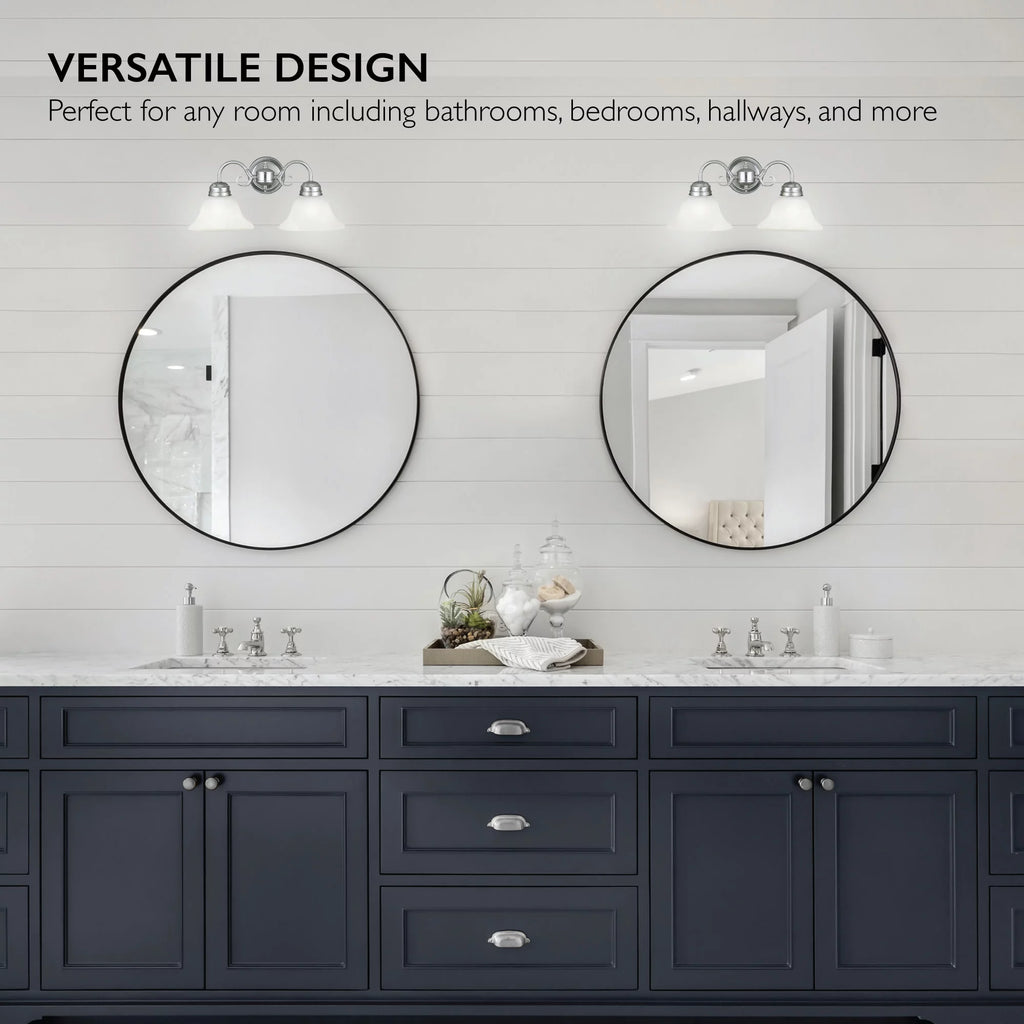 2-Light Dimmable Wall Light with Alabaster Glass W347