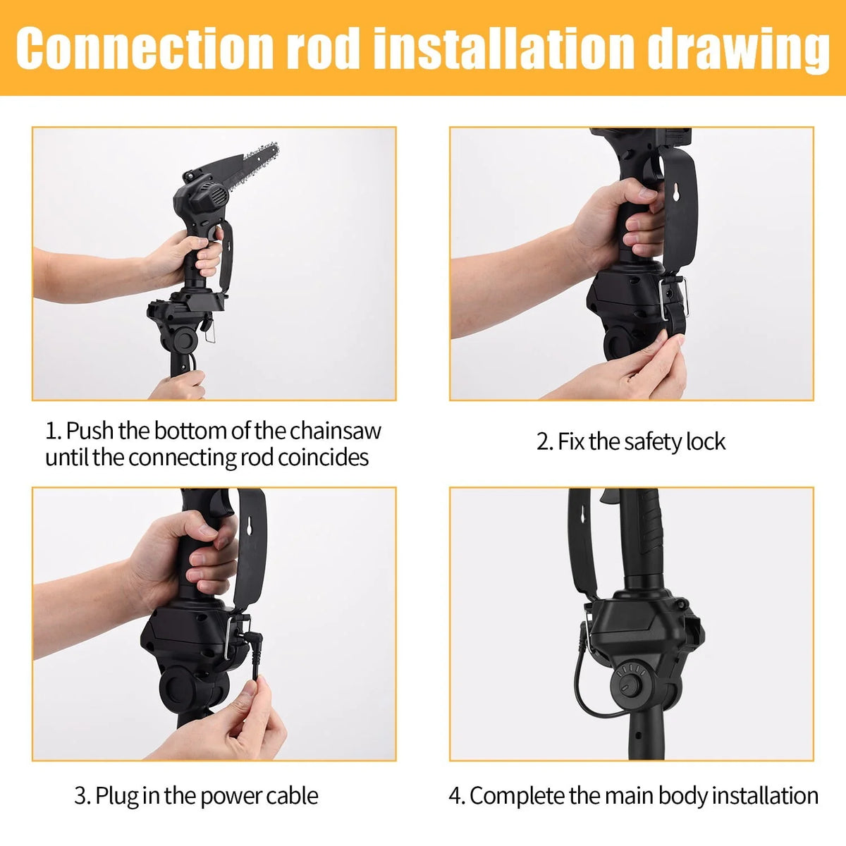 2-in-1 Cordless Pole Saw and Mini Chainsaw with 2 Batteries Z265311